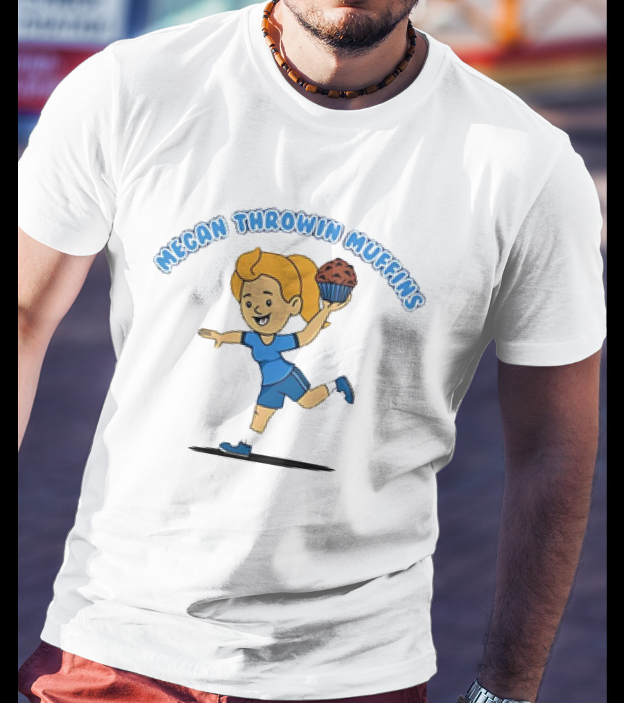 Megan Throwin Muffins Soccer Girl Balancing Chocolate Treat T-Shirt