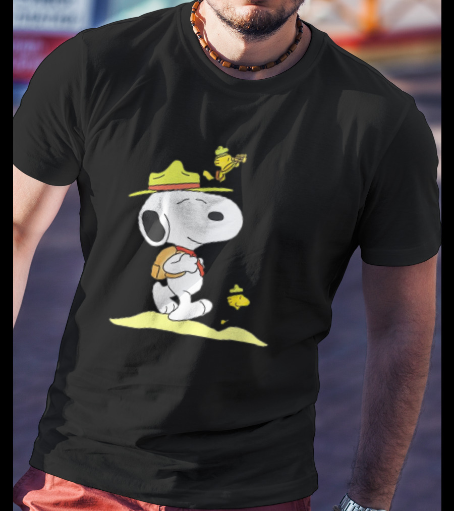Snoopy And Woodstock Exploring Adventure Trail T-Shirt