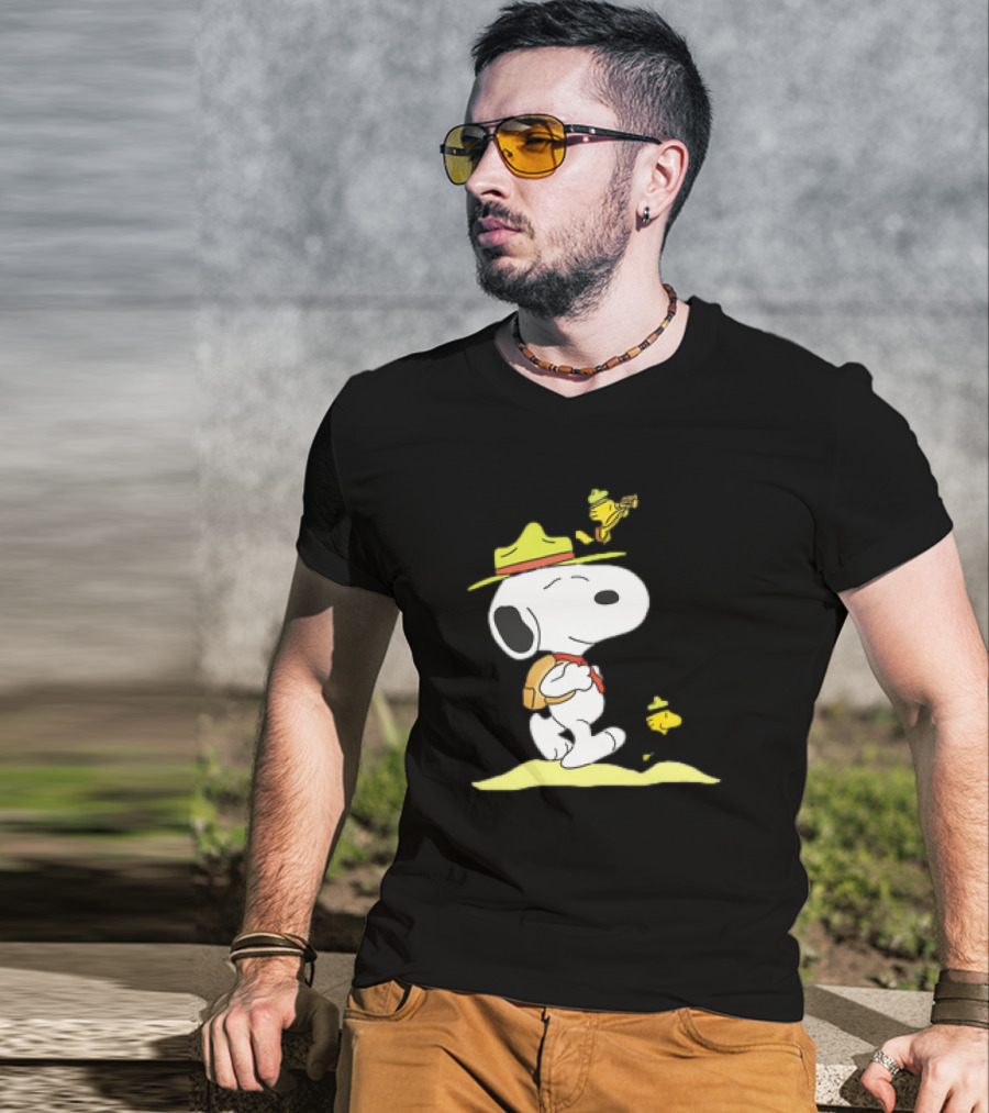 Snoopy And Woodstock Exploring Adventure Trail T-Shirt
