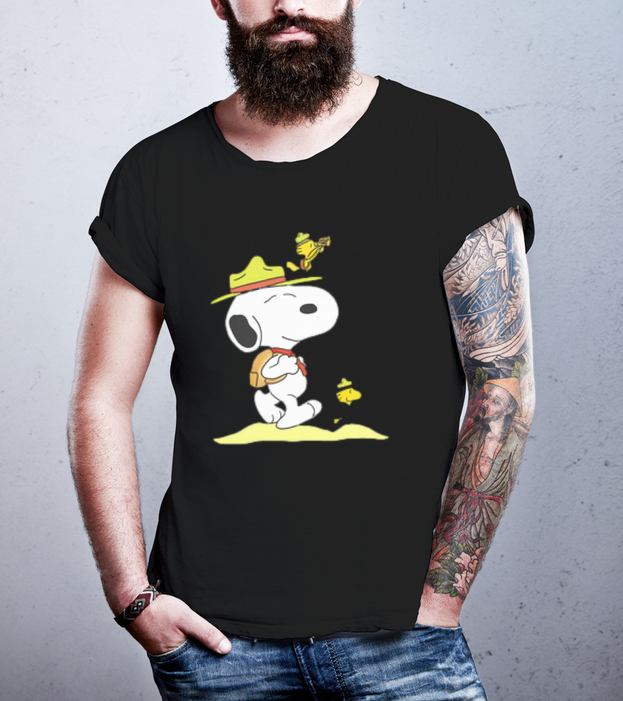 Snoopy And Woodstock Exploring Adventure Trail T-Shirt