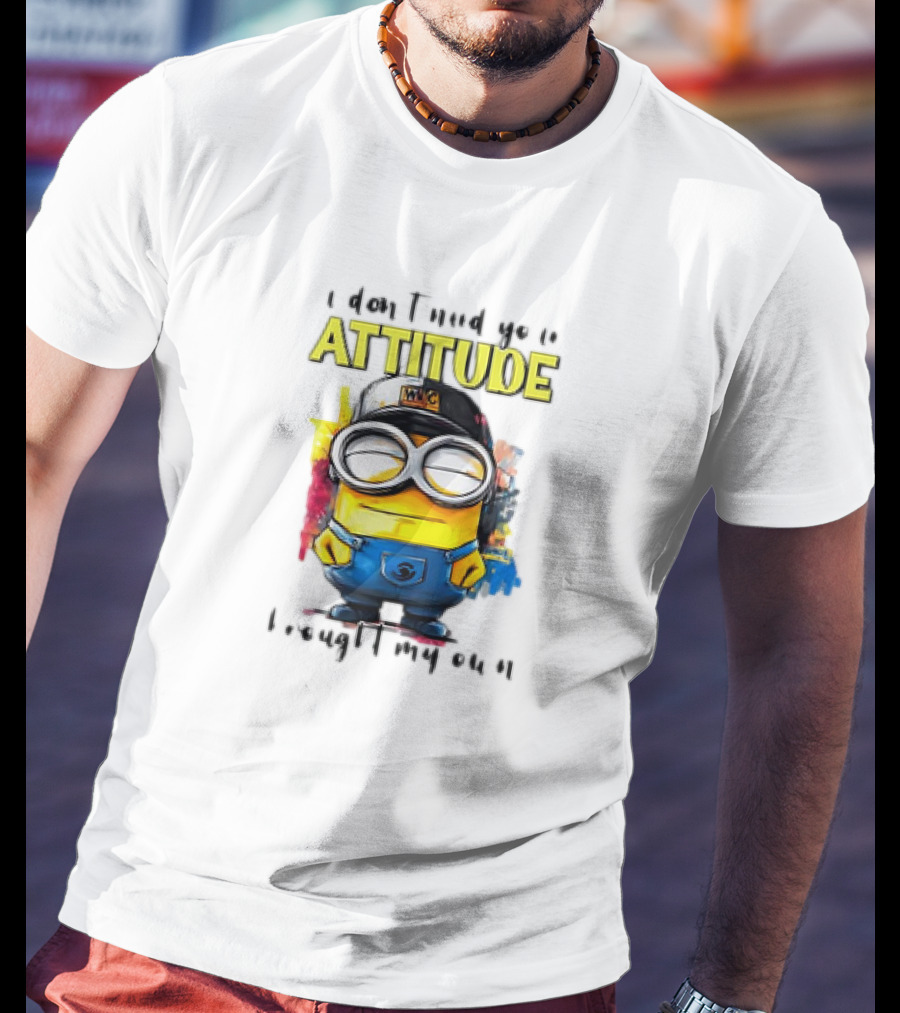 Minion Attitude Statement With Goggles And Hat T-Shirt