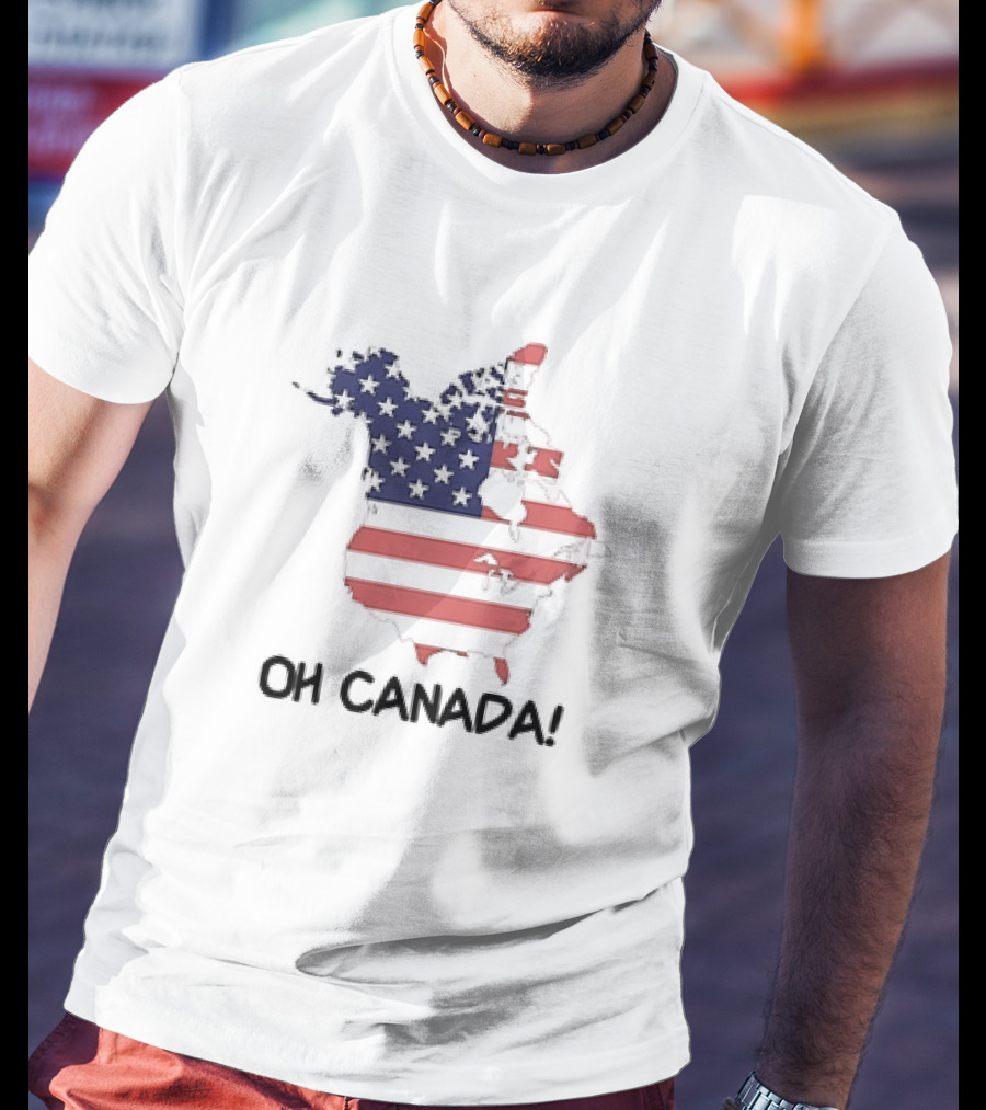 OH Canada USA Map Flag T-Shirt