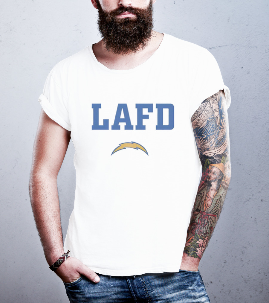 LAFD Los Angeles Chargers Bolt T-Shirt