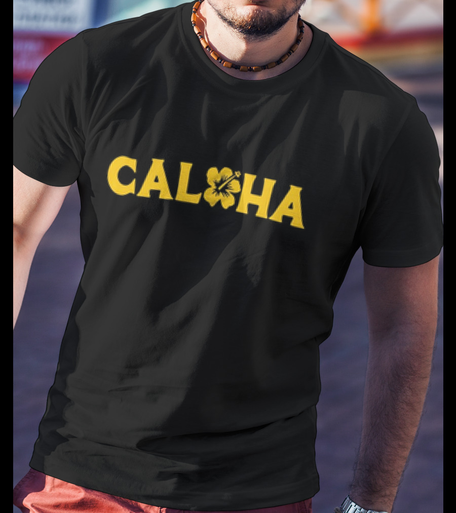 Cal Fan's Burden Caloha Hibiscus T-Shirt