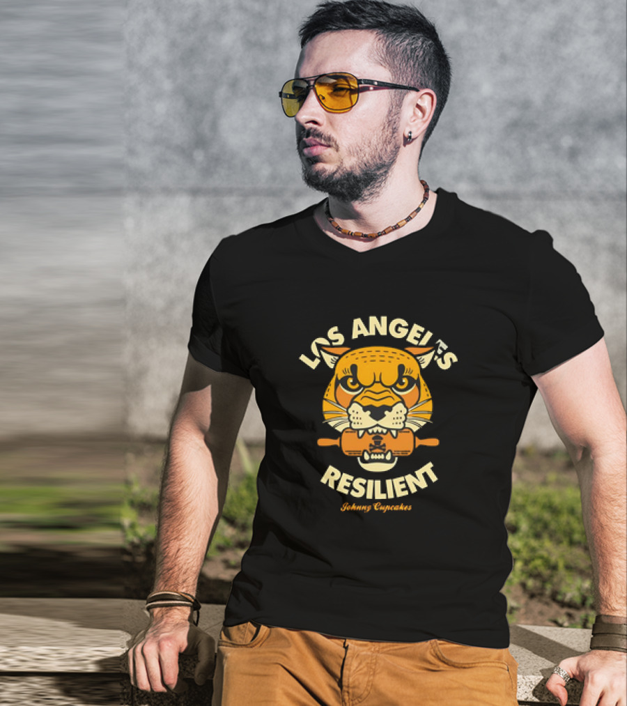 Los Angeles Resilient Johnny Cupcakes Tiger T-Shirt