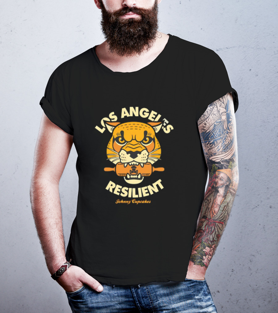 Los Angeles Resilient Johnny Cupcakes Tiger T-Shirt