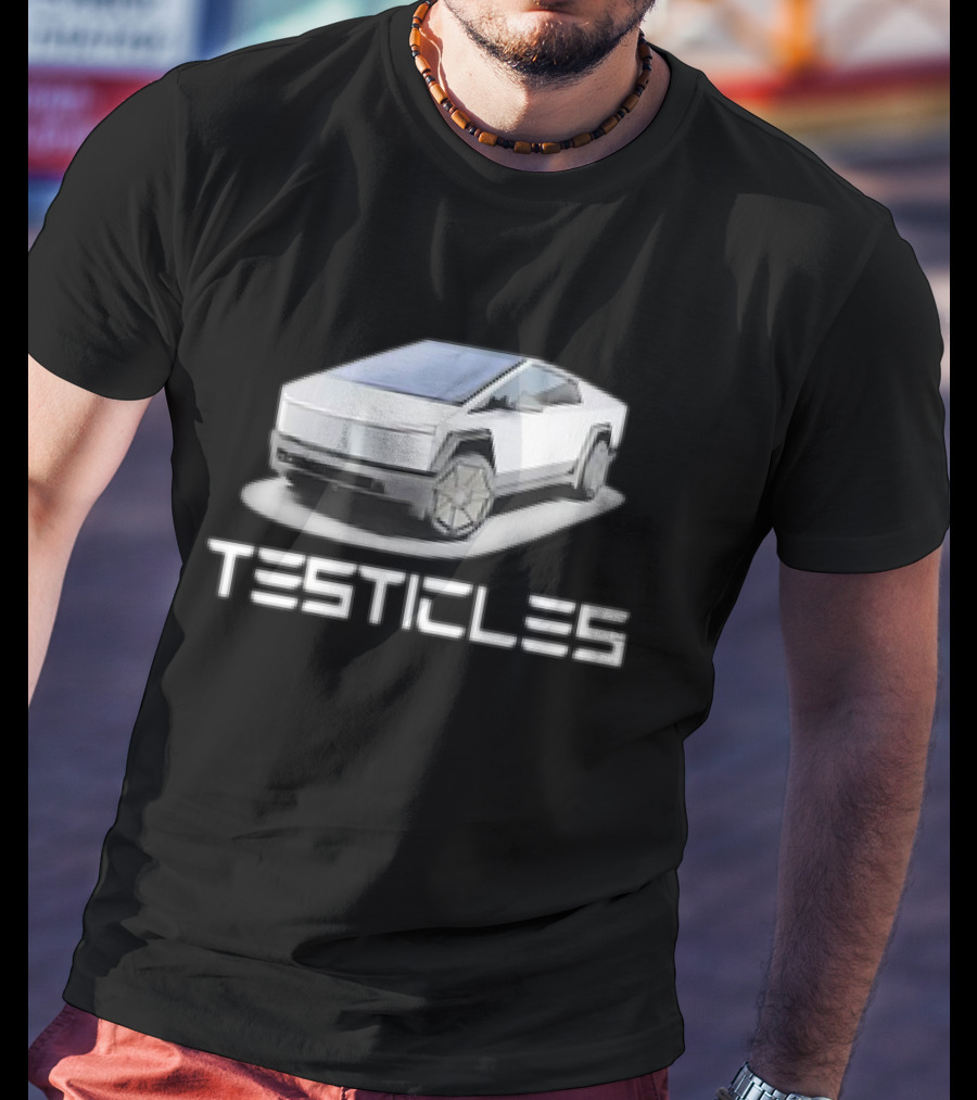 Testicles Cybertruck Parody Vintage Car T-Shirt