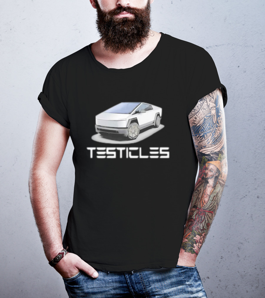 Testicles Cybertruck Parody Vintage Car T-Shirt
