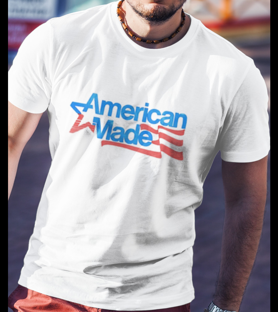American Made USA Flag Patriotic Star And Stripes T-Shirt