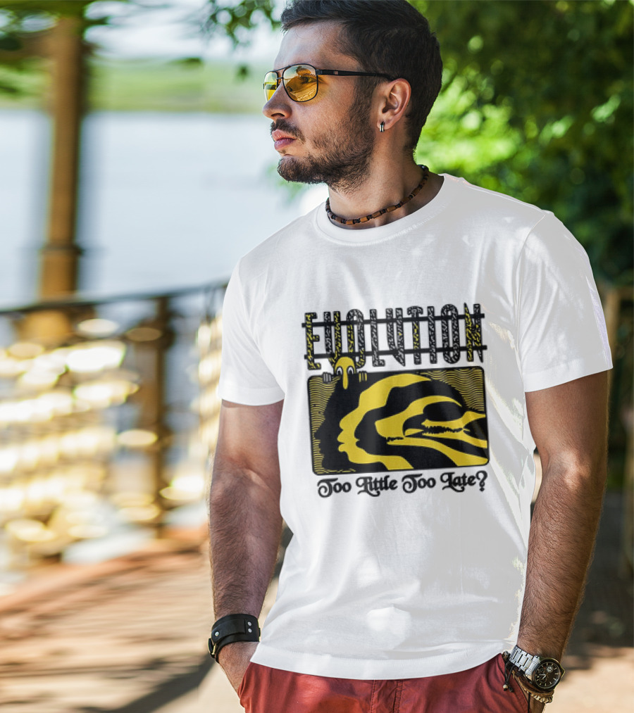Evolution Too Little Too Late? Bold Yellow And Black T-Shirt