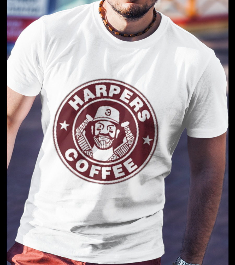 Bryce Harper Harpers Coffee MLBPA Baseball T-Shirt