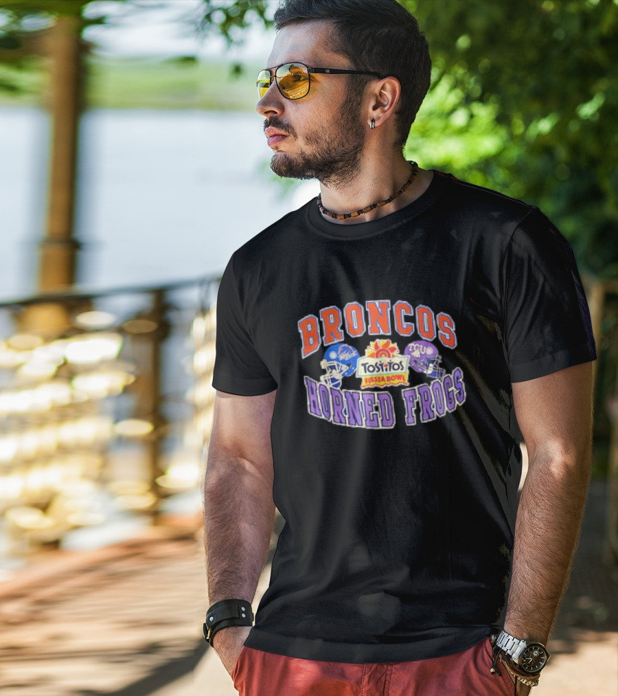Broncos Horned Frogs Tostitos Fiesta Bowl Matchup T-Shirt