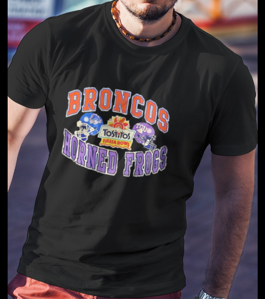 Broncos Horned Frogs Tostitos Fiesta Bowl Matchup T-Shirt