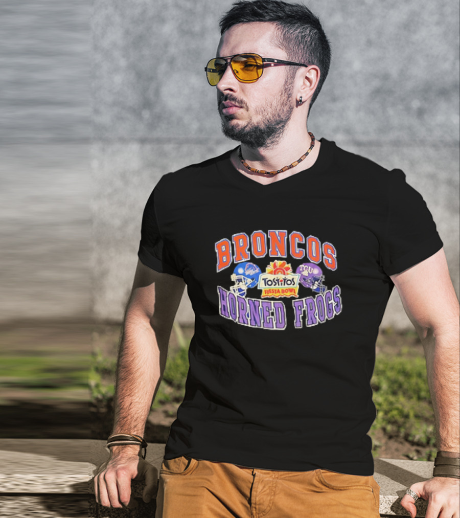 Broncos Horned Frogs Tostitos Fiesta Bowl Matchup T-Shirt