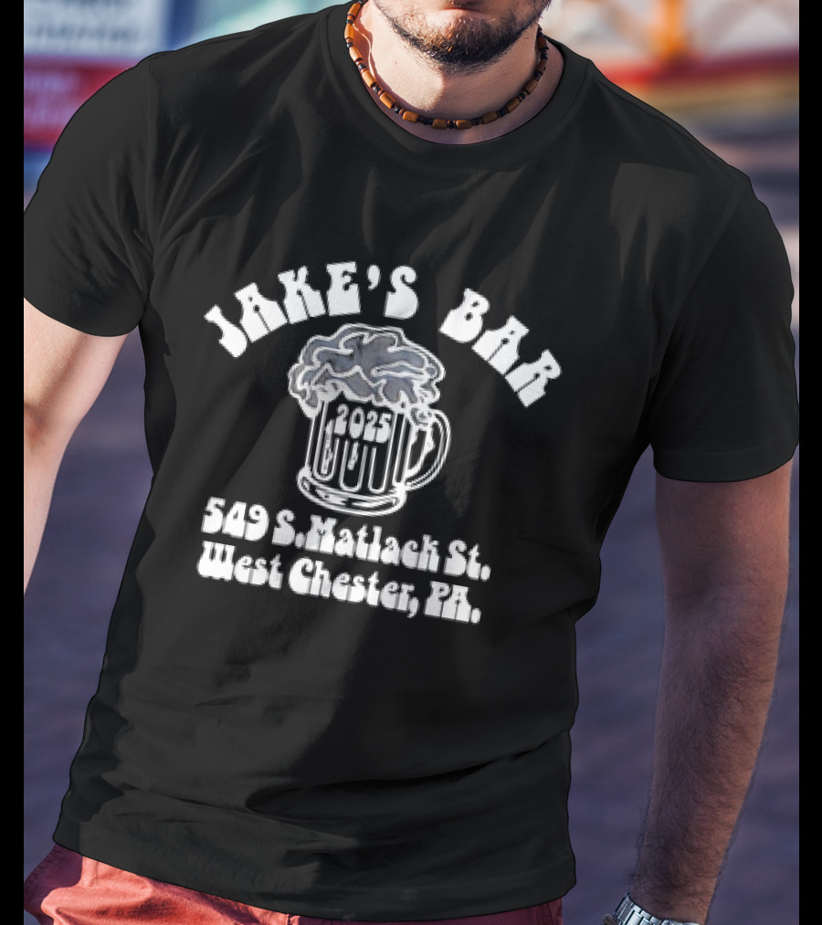 Joe Rogan Wearing Jake's Bar 2025 549 S. Matlack St. West Chester PA T-Shirt