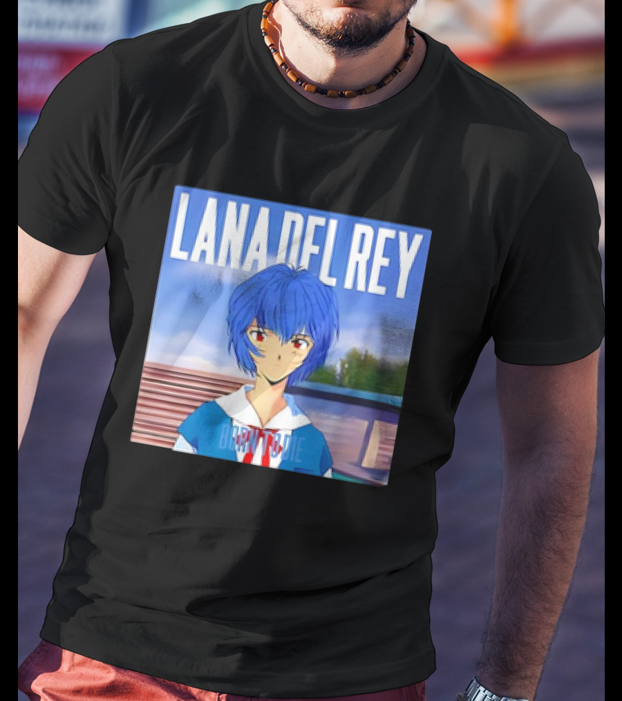 Lana Del Rey Born To Die Anime Rei Ayanami Blue Hair T-Shirt