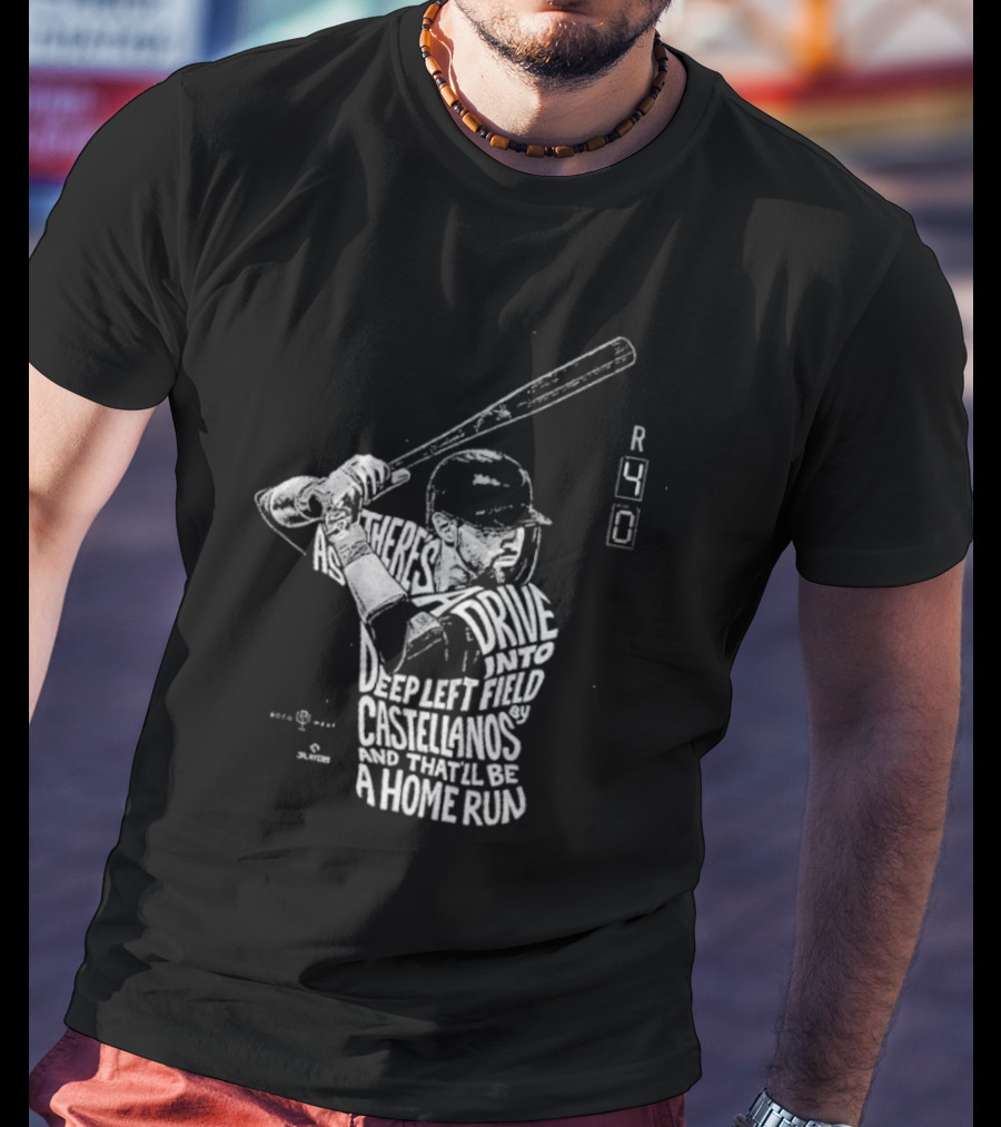 4-0 Ballgame Deep Left Field Castellanos Home Run T-Shirt