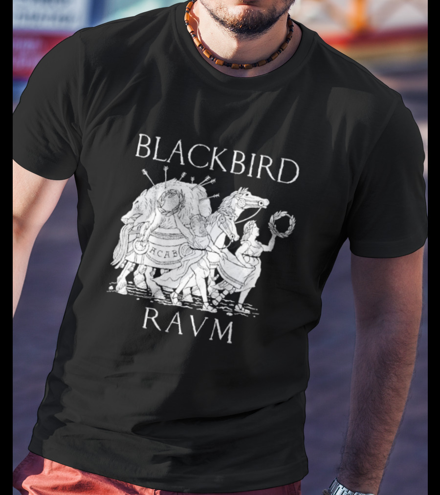 Blackbird Raum ACAB Alex Krokus Bear And Raccoon Procession T-Shirt