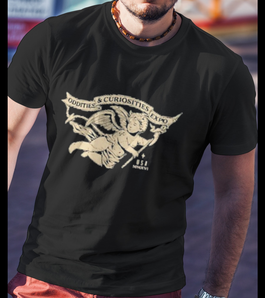 Oddities And Curiosities Expo Angel B+C USA T-Shirt