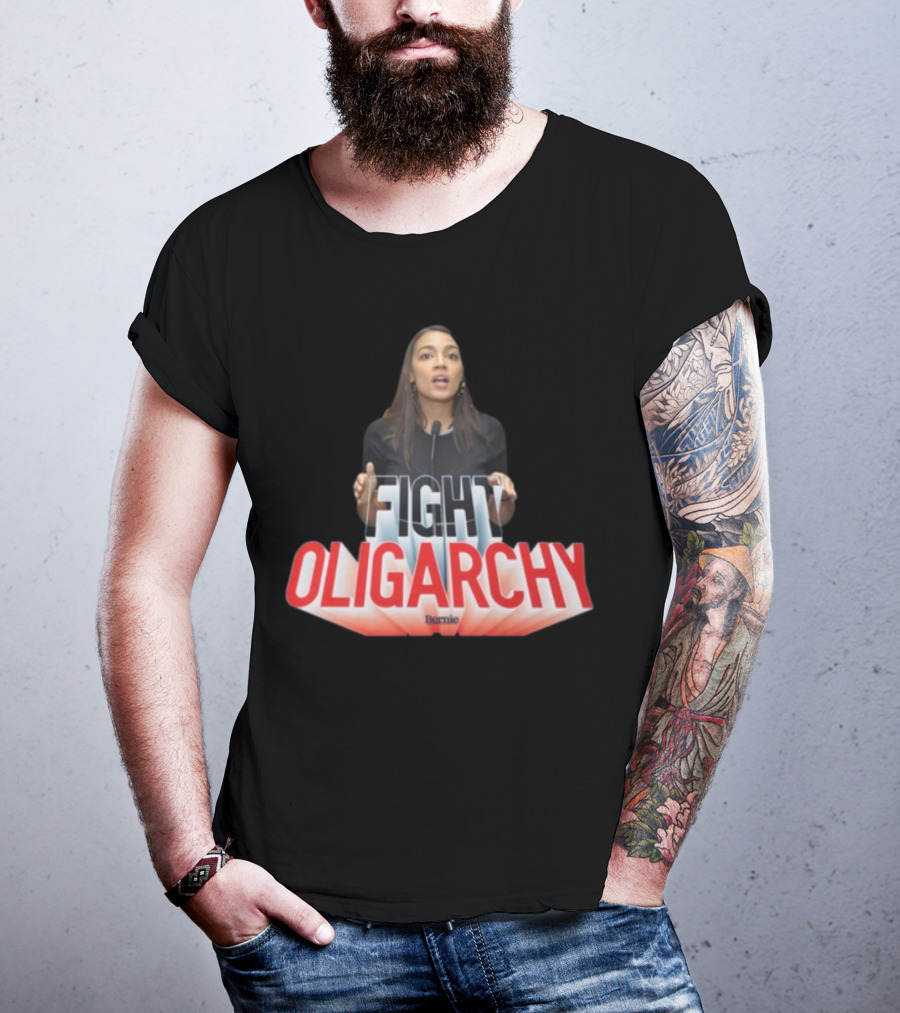 FIGHT OLIGARCHY Bernie T-Shirt