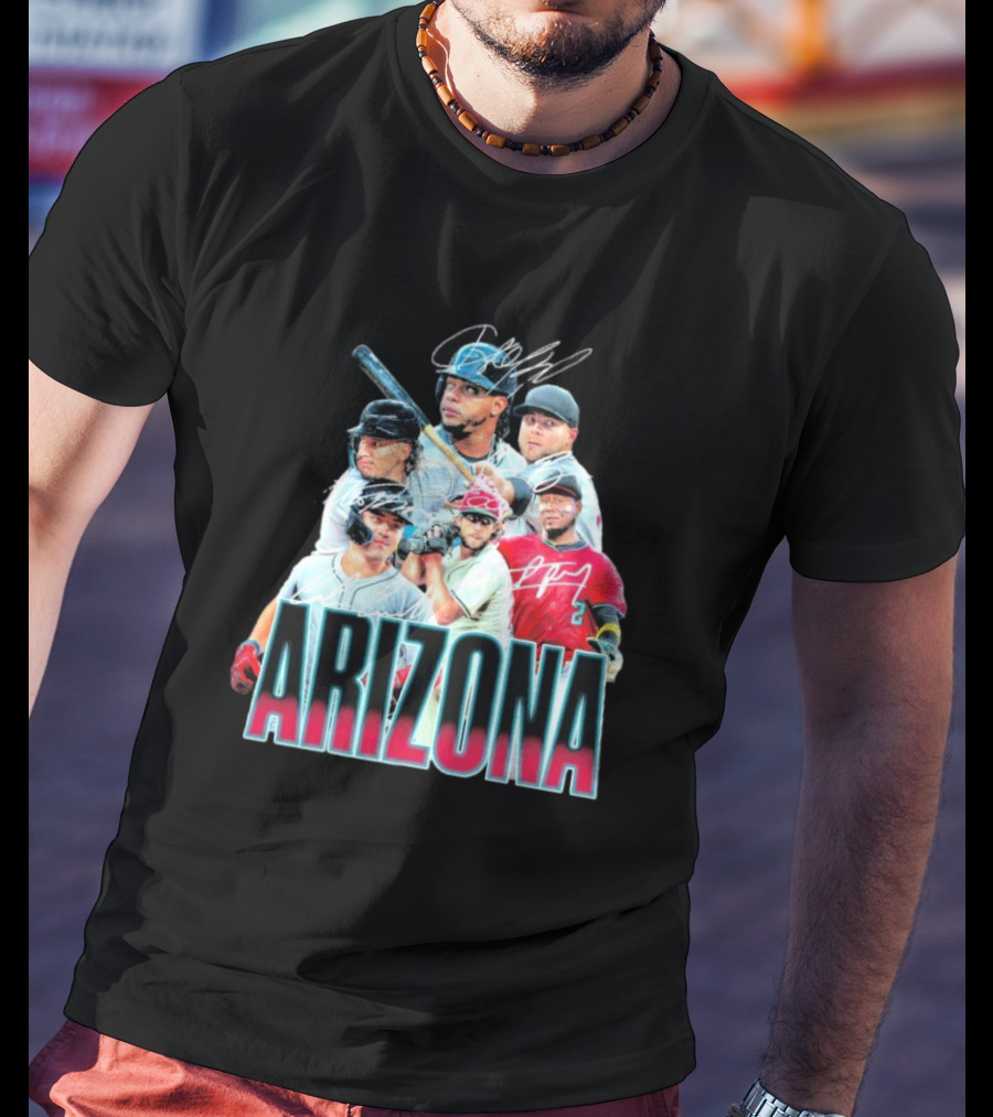 Arizona Diamondbacks MLB Players Signatures Series T-Shirt