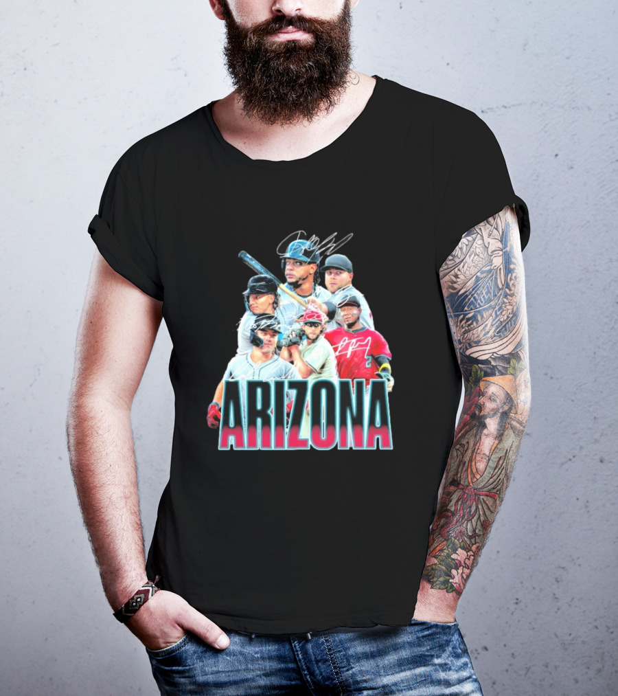 Arizona Diamondbacks MLB Players Signatures Series T-Shirt