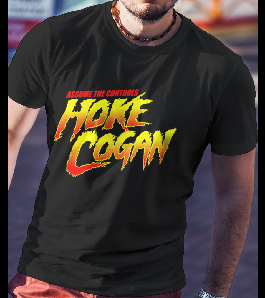 Assume The Controls Hoke Cogan Retro Style Bold Text Influence T-Shirt