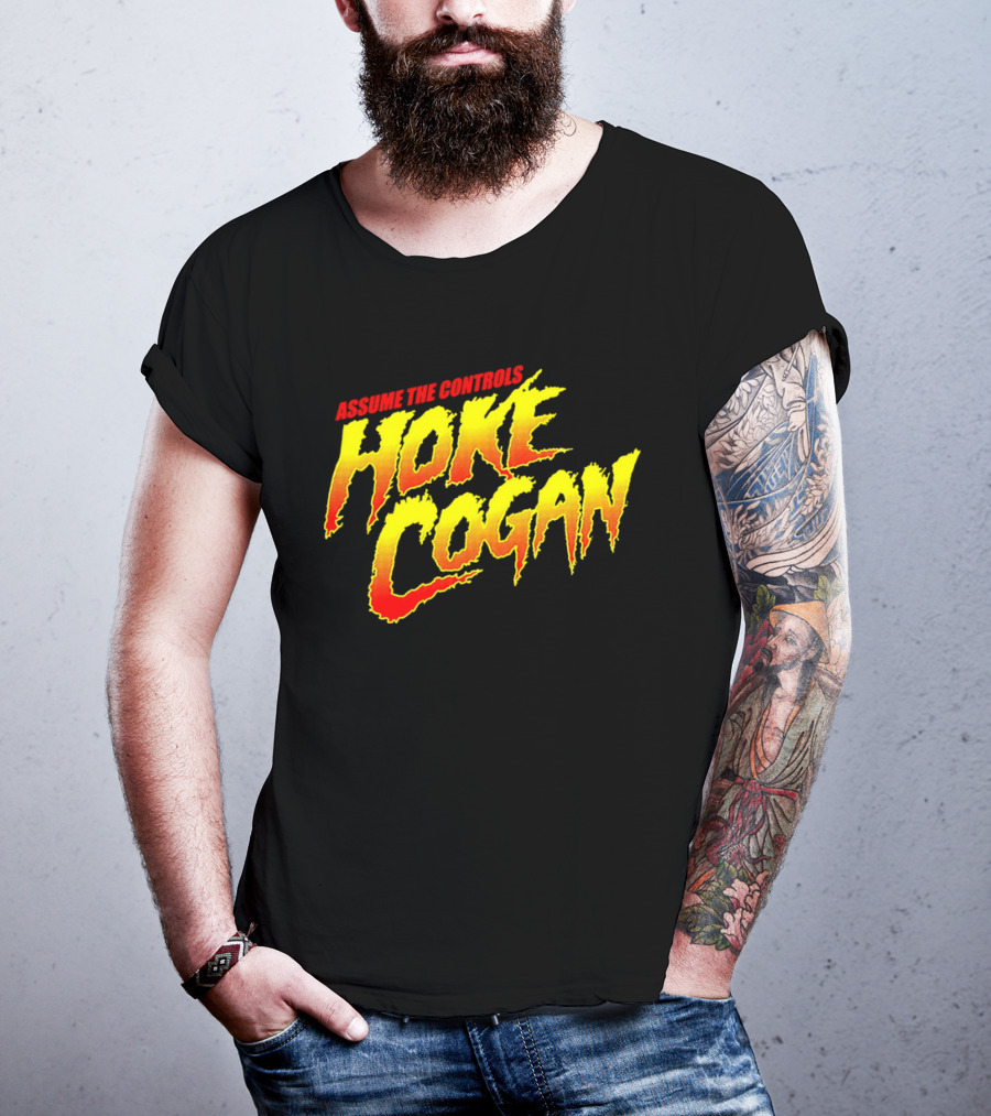 Assume The Controls Hoke Cogan Retro Style Bold Text Influence T-Shirt