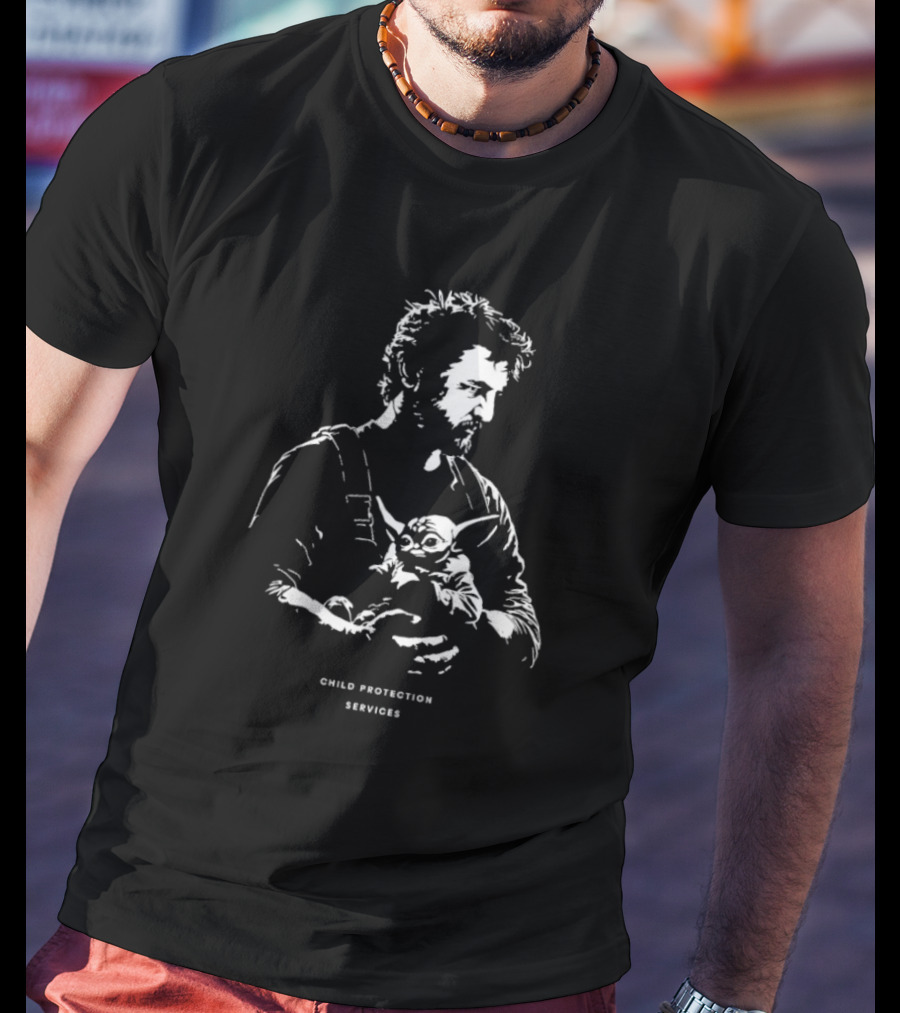"Child Protection Services Mandalorian Baby Yoda Mashup" T-Shirt