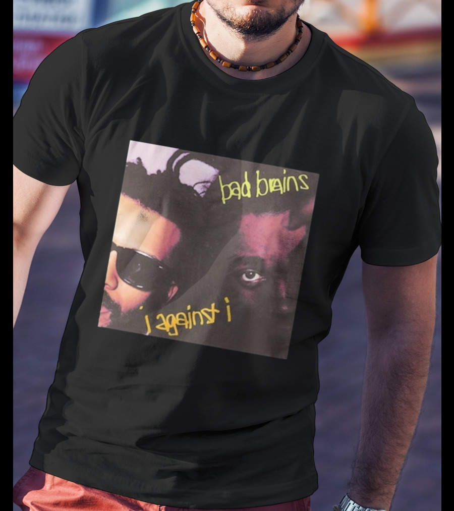 Bad Brains I Against I Album Cover Two Faces With Sunglasses And Dreadlocks T-Shirt