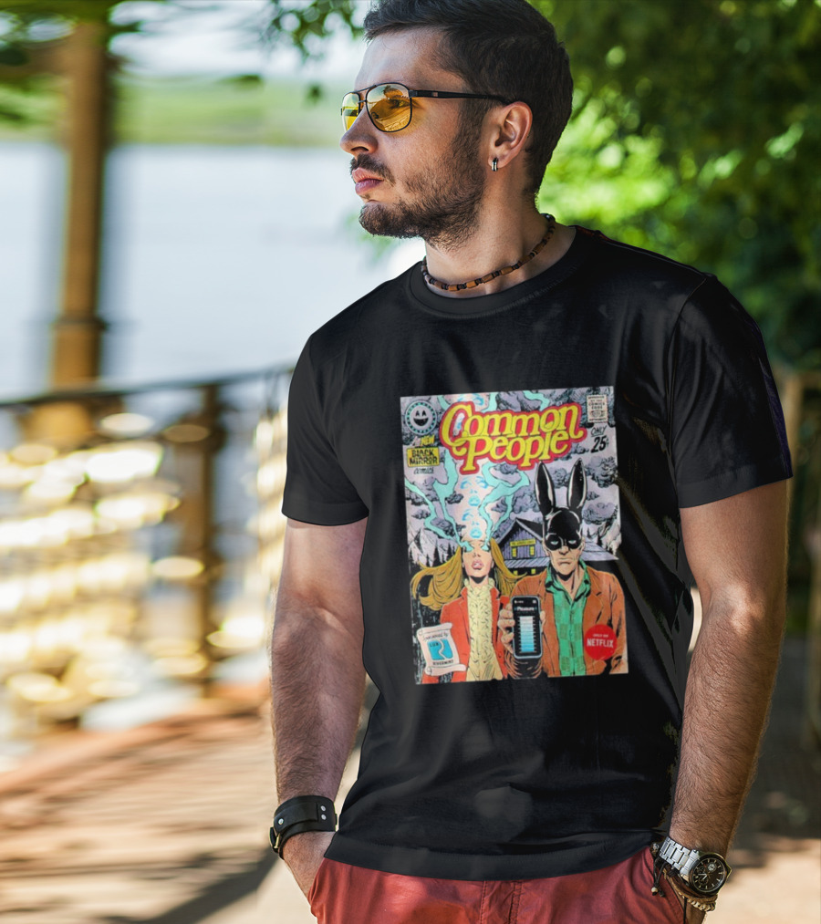 Black Mirror Comics Common People Netflix 2025 T-Shirt
