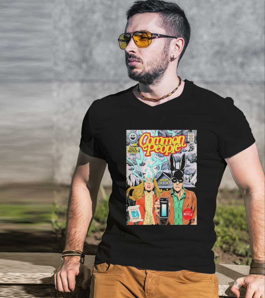 Black Mirror Comics Common People Netflix 2025 T-Shirt