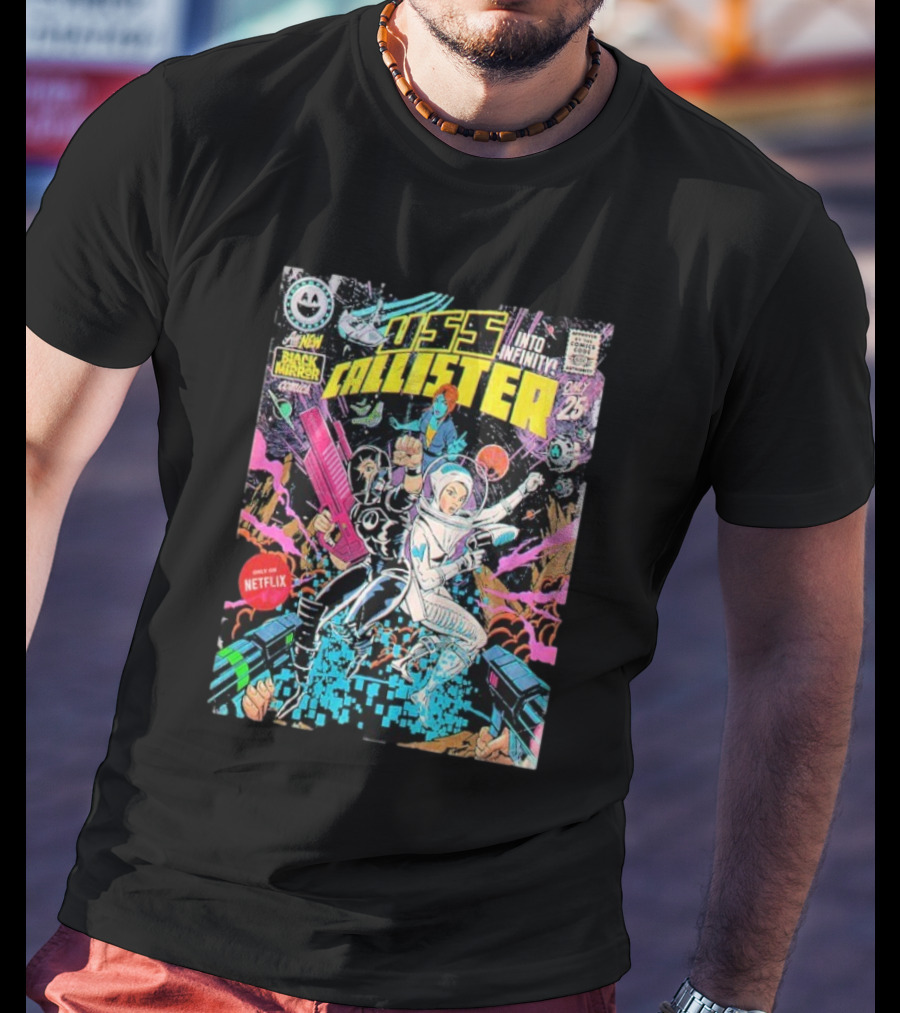 Black Mirror Comics USS Callister Into Infinity Issue 25 Netflix Official 2025 T-Shirt