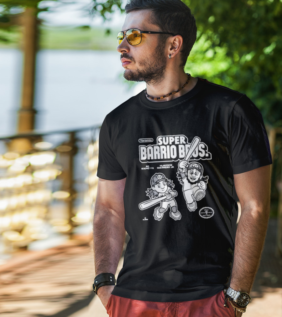 Super Barrio Bros Toronto Bo Bichette Vladimir Guerrero Jr T-Shirt
