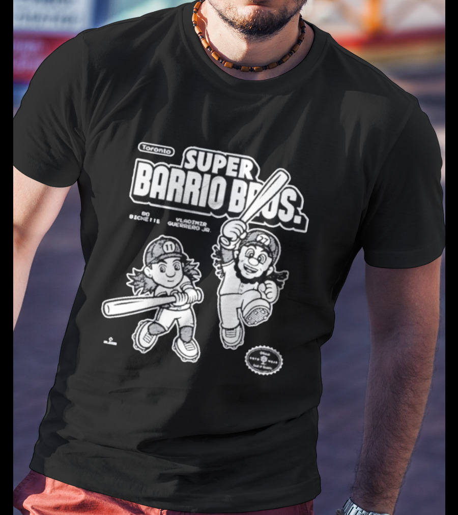 Super Barrio Bros Toronto Bo Bichette Vladimir Guerrero Jr T-Shirt