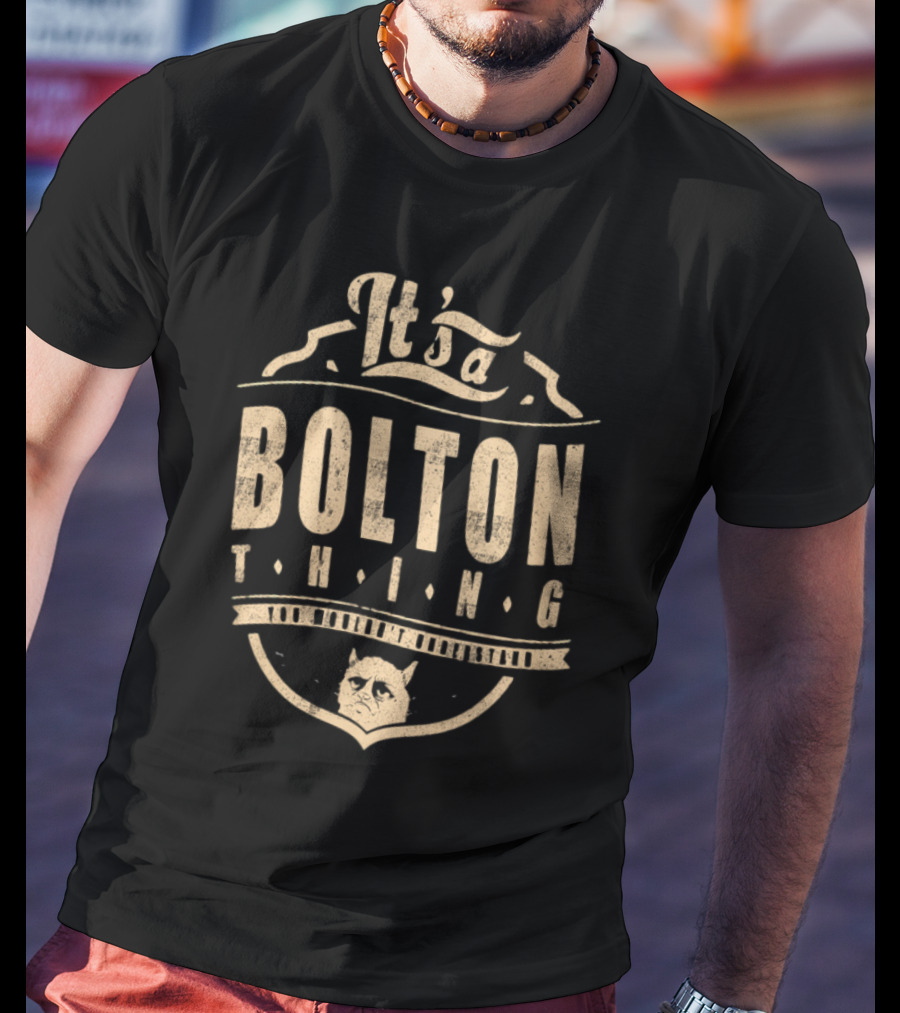 It's A Bolton Thing Cat Emblem T-Shirt
