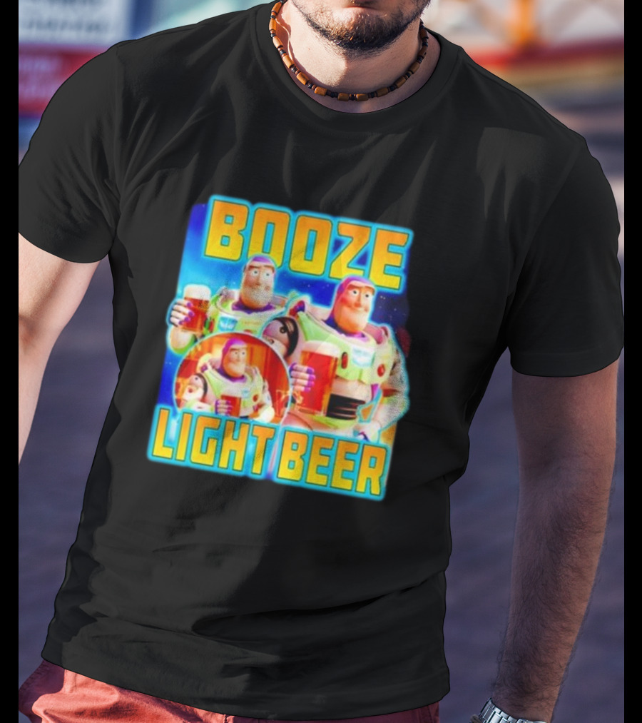 Buzz Lightyear Booze Light Beer Toy Story Parody T-Shirt