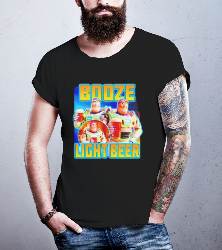 Buzz Lightyear Booze Light Beer Toy Story Parody T-Shirt