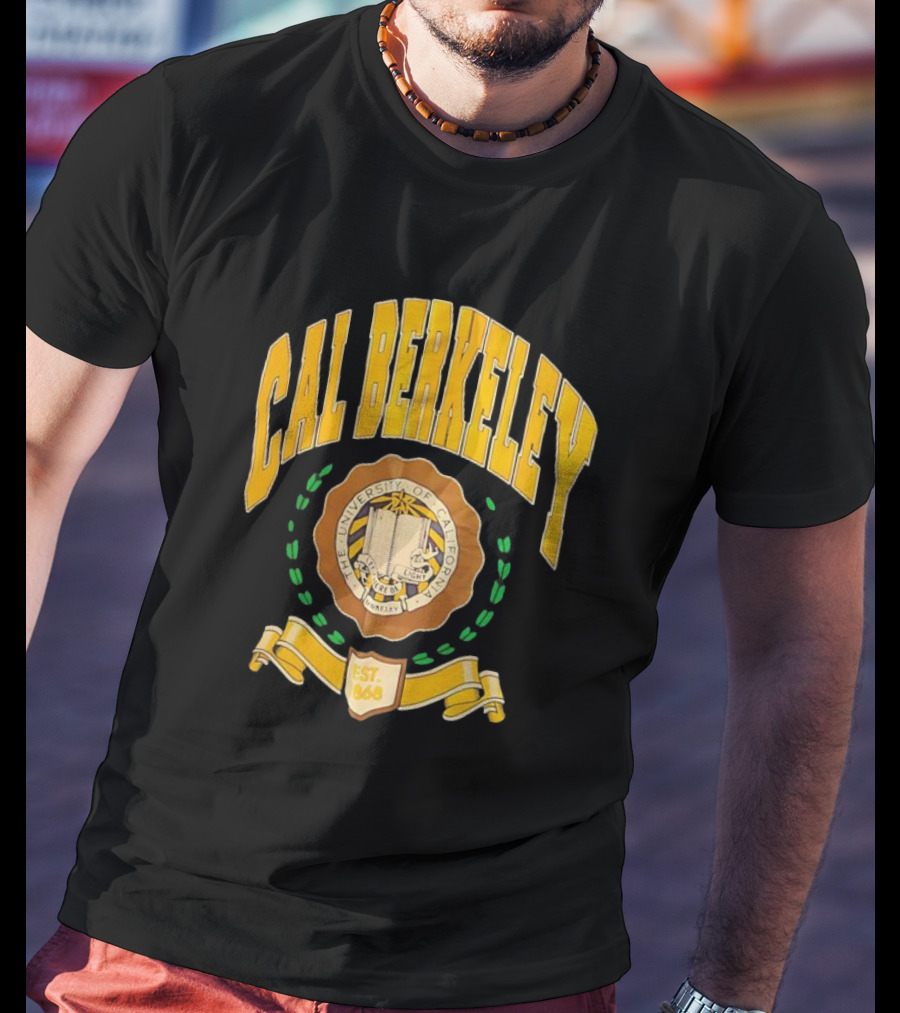 Cal Berkeley University Of California Est 1868 Crest Academic Seal T-Shirt