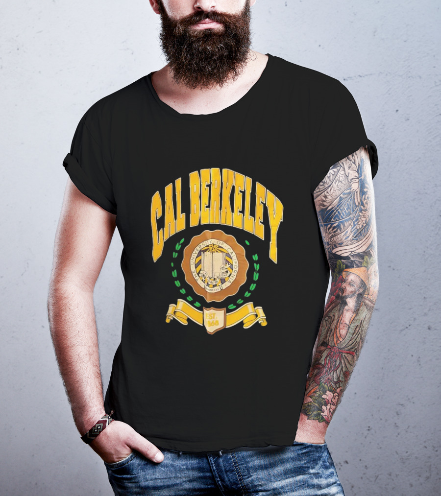 Cal Berkeley University Of California Est 1868 Crest Academic Seal T-Shirt