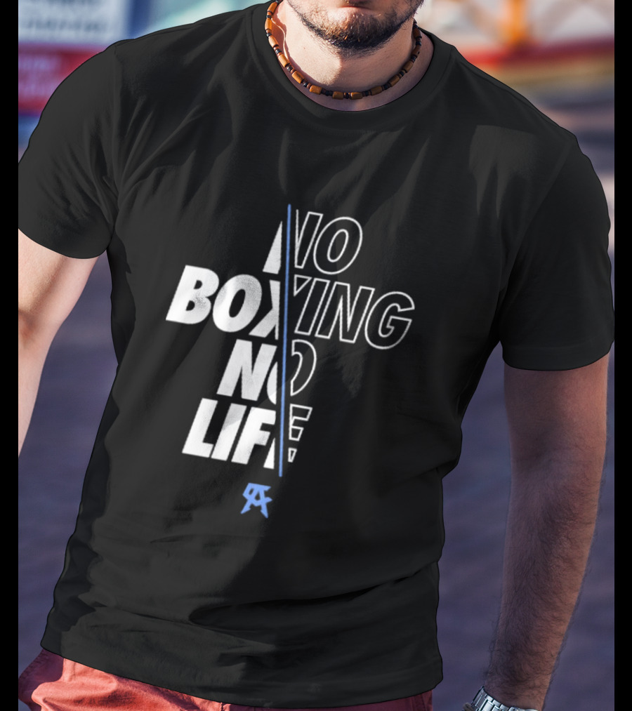 Canelo Alvarez No Boxing No Life Stylized Text With Icon T-Shirt