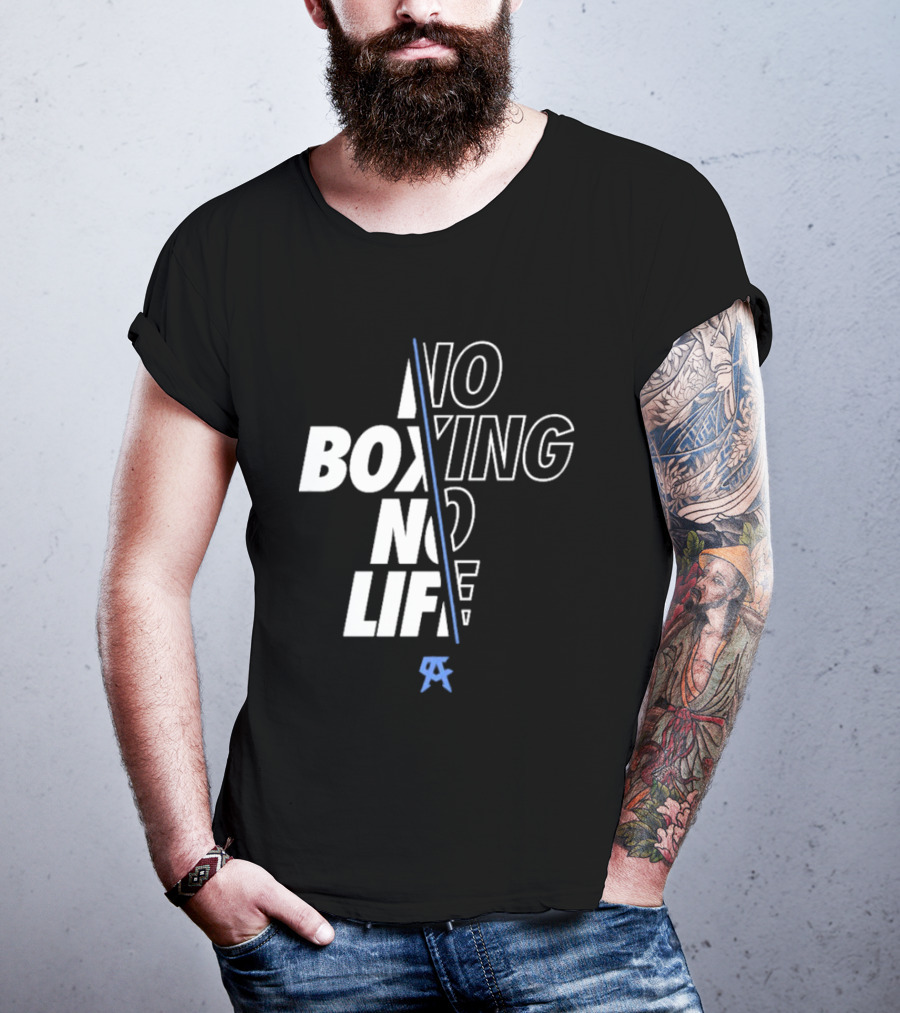 Canelo Alvarez No Boxing No Life Stylized Text With Icon T-Shirt