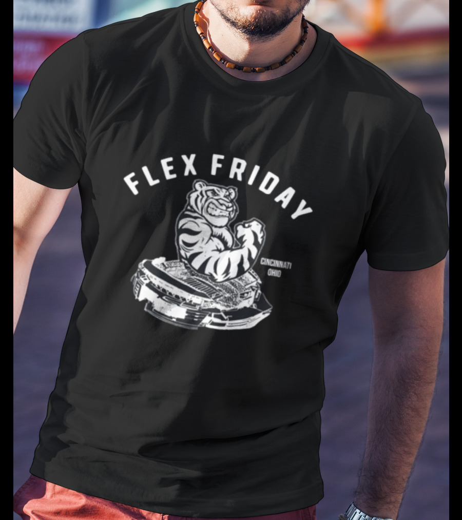 Flex Friday Cincinnati Ohio Tiger Stadium T-Shirt