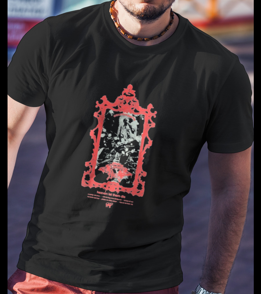 Counterparts Heaven Let Them Die Angel Faded Ornate Red Frame T-Shirt