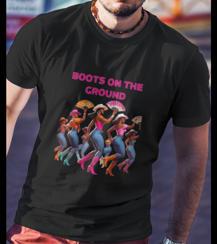 Boots On The Ground Cowgirl Dance Fiesta T-Shirt