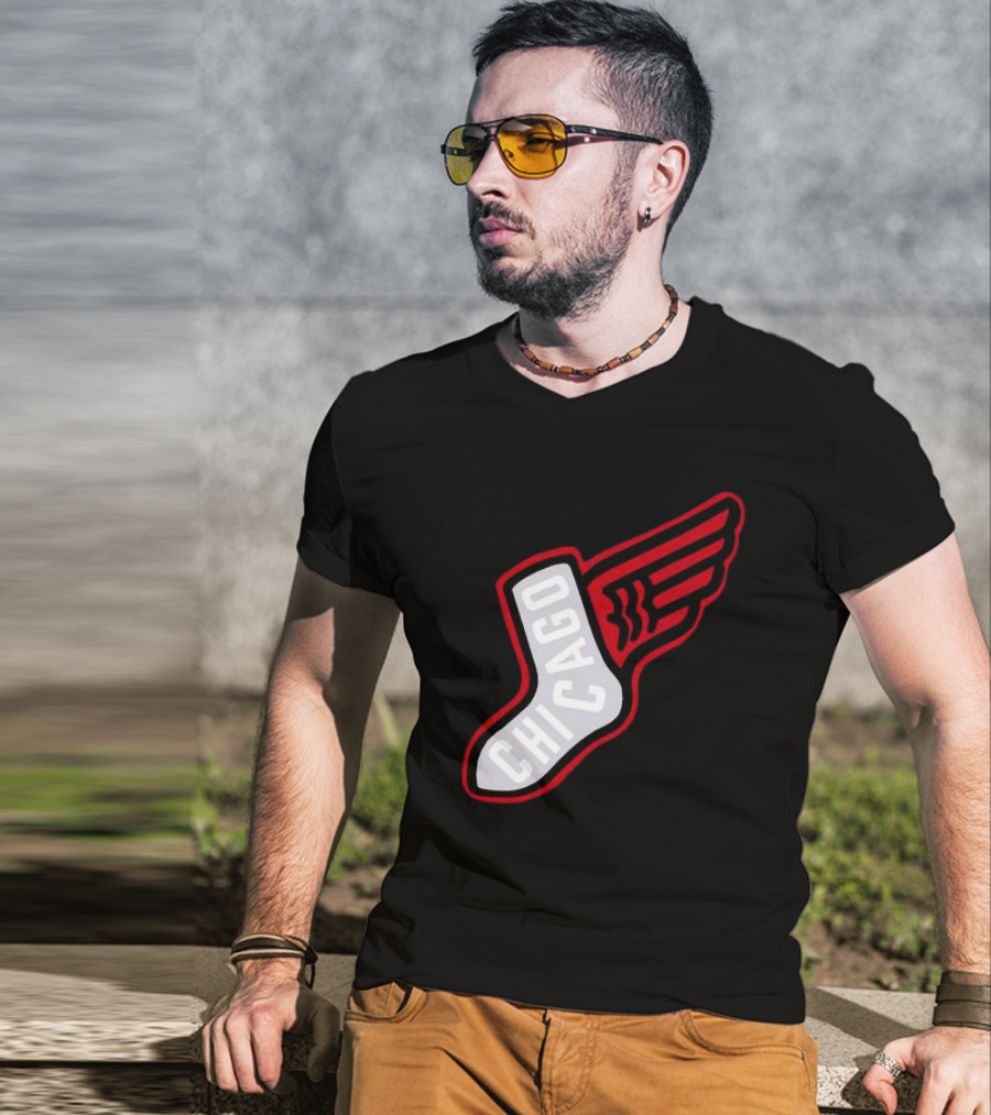 Chicago Winged Sock T-Shirt