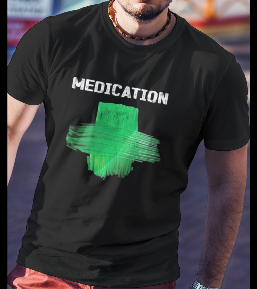 Damian Marley Medication Green Cross T-Shirt