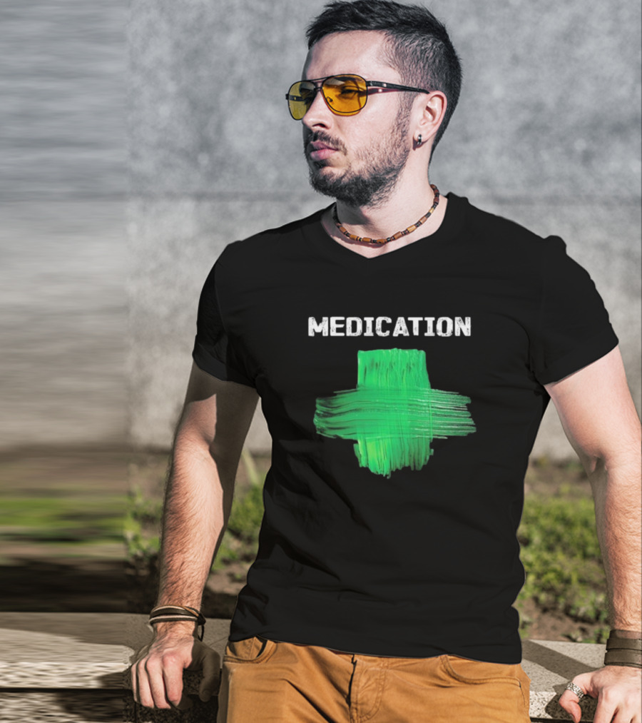 Damian Marley Medication Green Cross T-Shirt