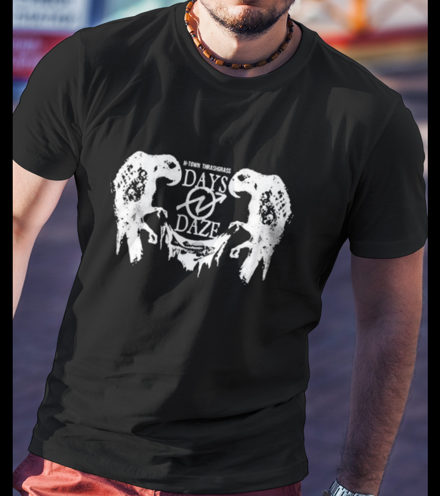 Days N’ Daze H-Town Thrash Grass Parrot Symbol Design T-Shirt
