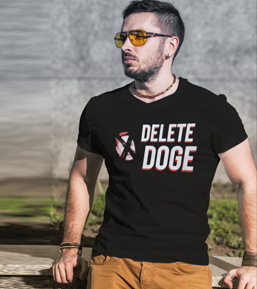 Delete Doge Anti Elon Musk Meme Crossover T-Shirt